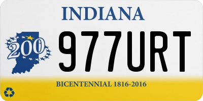 IN license plate 977URT