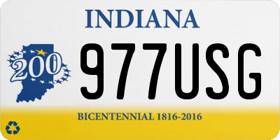 IN license plate 977USG