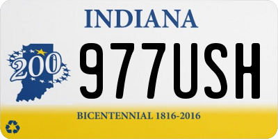 IN license plate 977USH