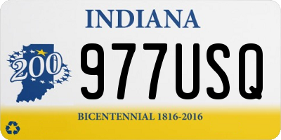 IN license plate 977USQ