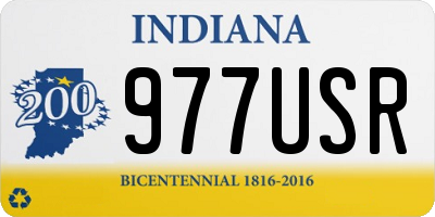 IN license plate 977USR