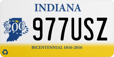 IN license plate 977USZ