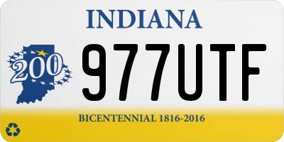 IN license plate 977UTF