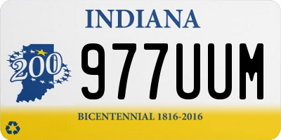 IN license plate 977UUM