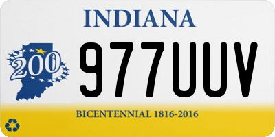 IN license plate 977UUV