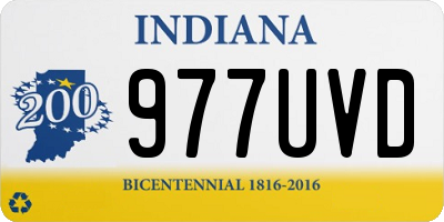 IN license plate 977UVD