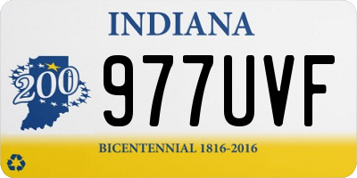 IN license plate 977UVF
