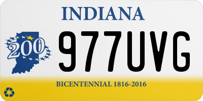 IN license plate 977UVG