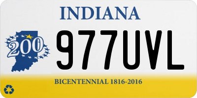 IN license plate 977UVL