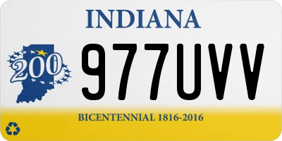 IN license plate 977UVV