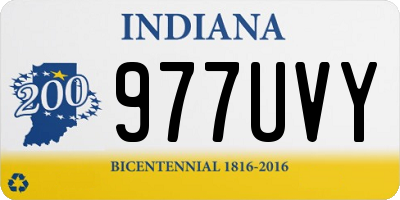 IN license plate 977UVY
