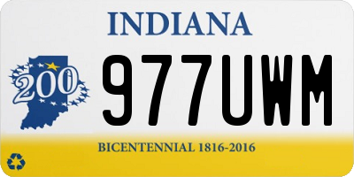 IN license plate 977UWM