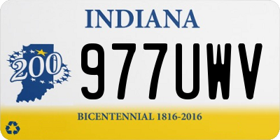 IN license plate 977UWV