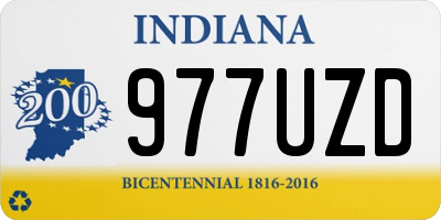 IN license plate 977UZD