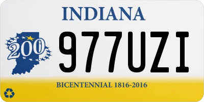 IN license plate 977UZI