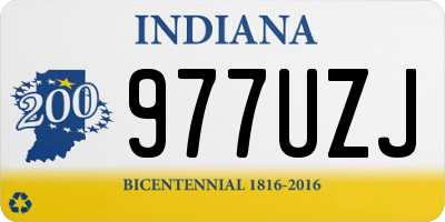IN license plate 977UZJ
