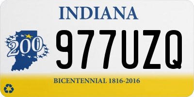 IN license plate 977UZQ