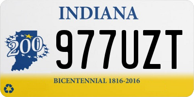 IN license plate 977UZT
