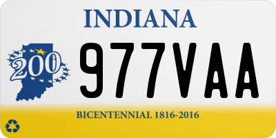 IN license plate 977VAA