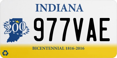 IN license plate 977VAE