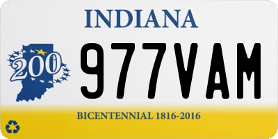 IN license plate 977VAM