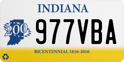 IN license plate 977VBA