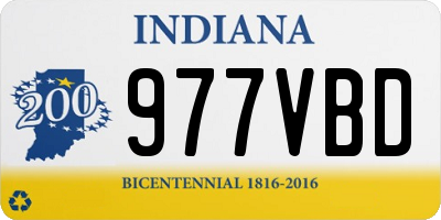 IN license plate 977VBD