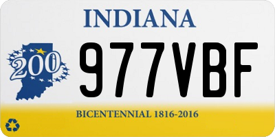 IN license plate 977VBF