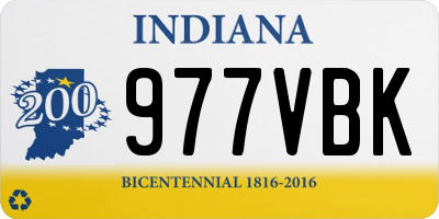 IN license plate 977VBK