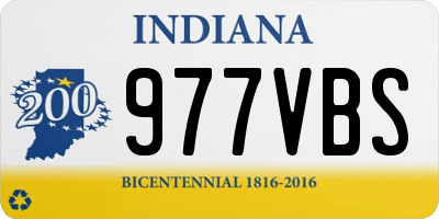 IN license plate 977VBS
