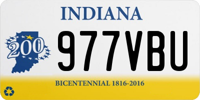 IN license plate 977VBU