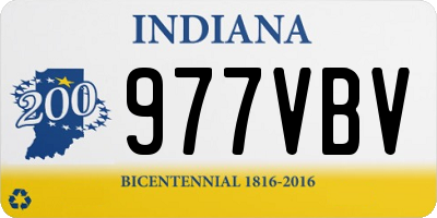 IN license plate 977VBV