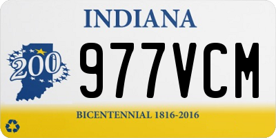 IN license plate 977VCM