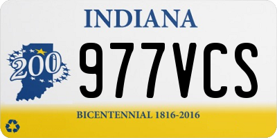IN license plate 977VCS