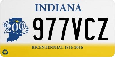 IN license plate 977VCZ