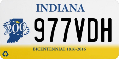 IN license plate 977VDH