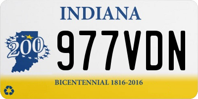 IN license plate 977VDN