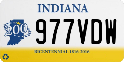 IN license plate 977VDW