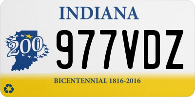 IN license plate 977VDZ