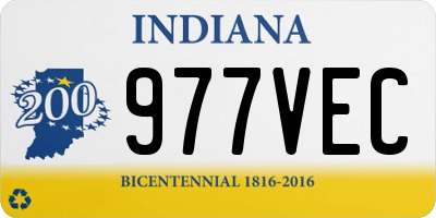 IN license plate 977VEC