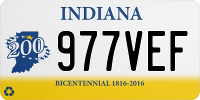 IN license plate 977VEF