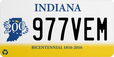 IN license plate 977VEM