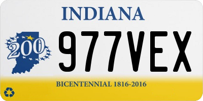 IN license plate 977VEX