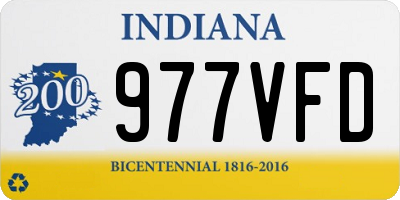 IN license plate 977VFD