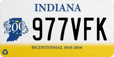 IN license plate 977VFK