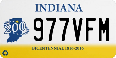 IN license plate 977VFM