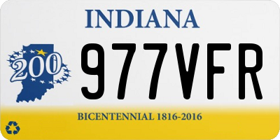 IN license plate 977VFR