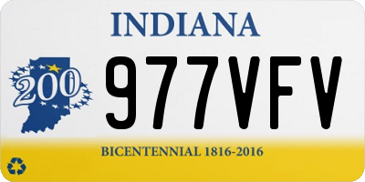 IN license plate 977VFV