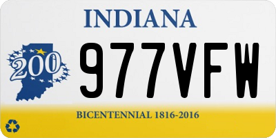 IN license plate 977VFW