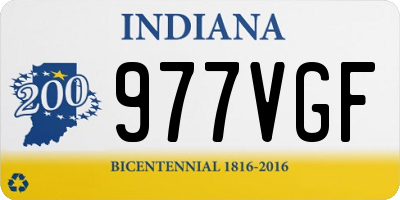 IN license plate 977VGF